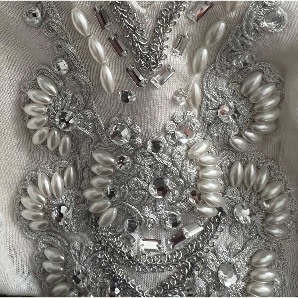 🌷INC International Concepts Beachy Sparkly Beaded Tunic - Picture 3 of 8